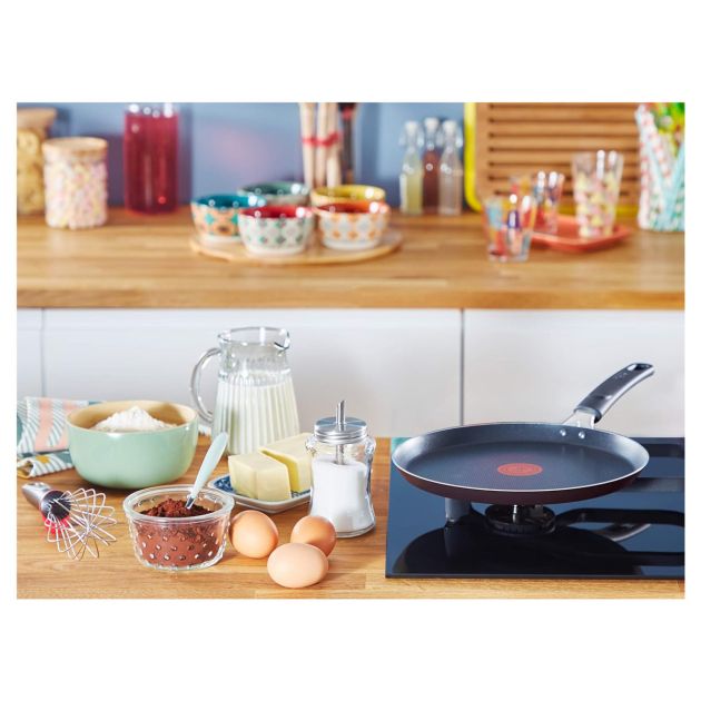 Poele Crepe Pou00eale U00e0 Cru00eapes Tefal Simplicity Noir Aluminium 25 Cm Poele A Crepe Induction