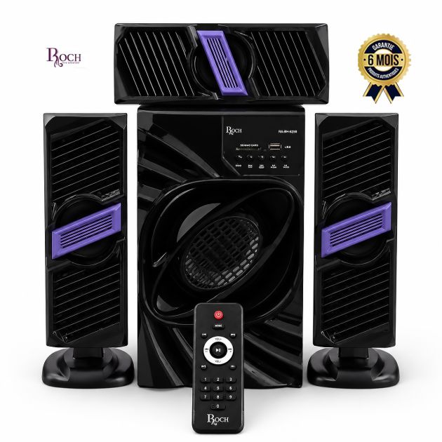 Woofer - speaker ROCH - RS-PK01S - 60W - Bluetooth/USB - Radio FM - Garantie 6 mois 