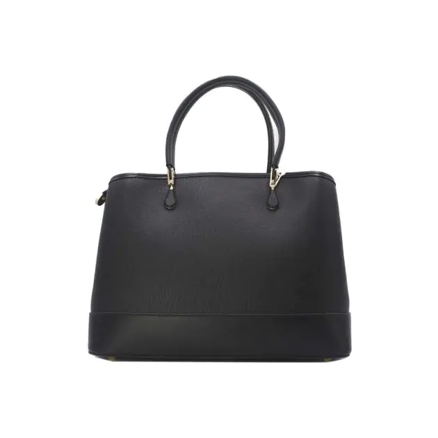 Sac à Main TOM & EVA En Similicuir Noir/doré - Taille Extra Large - Neuf Avec étiquettes