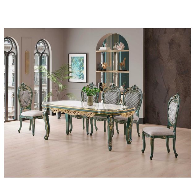 Table ovale Constance 180*110 réalisée en Merisier Massif de style Louis Philippe 2 allonges incorporées de 40 cm - Meubles Bois Passions