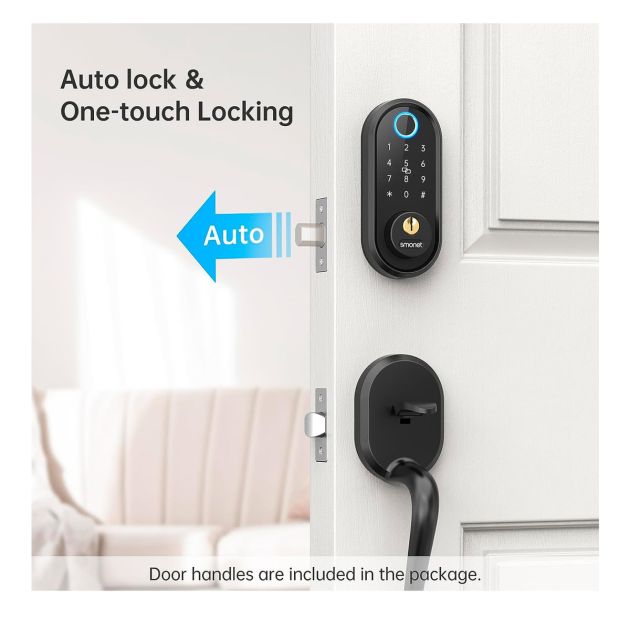 Serrure de porte d'entrée intelligente sans clé