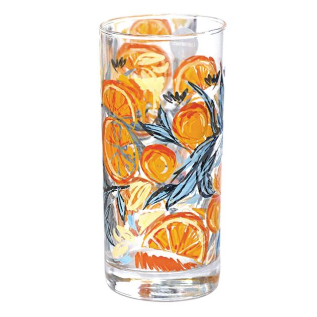Krosno Lot De 6 Verres 250 Ml Motifs Floraux – Bleuets, Coquelicots, Tournesols – Verres à Eau, Jus, Cocktails, Lavage Main