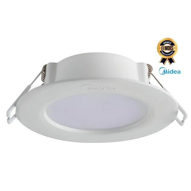 Lot De 5 Spots LED Encastrés Jandei 18W 1440 Lumens - Éclairage Rond 3000K/4200K/6000K, Blanc Neutre Ou Froid, Installation Facile