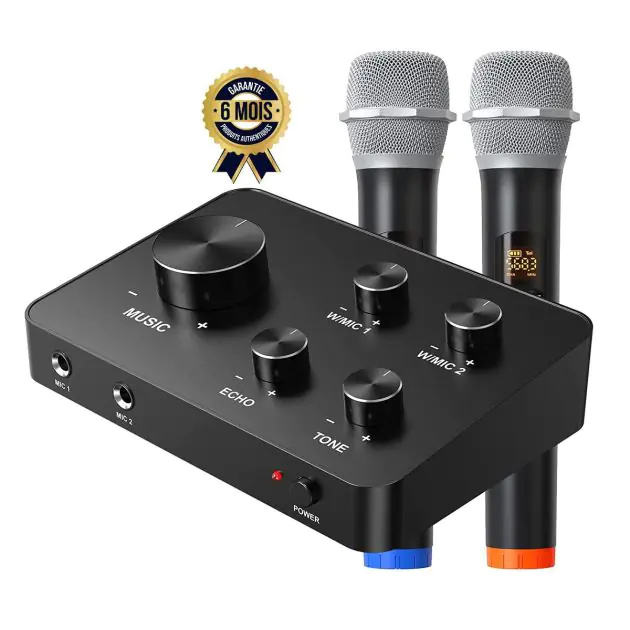 Processeur Audio Karaoké Pro - 3 Entrées Micro - Contrôle EQ - Neuf