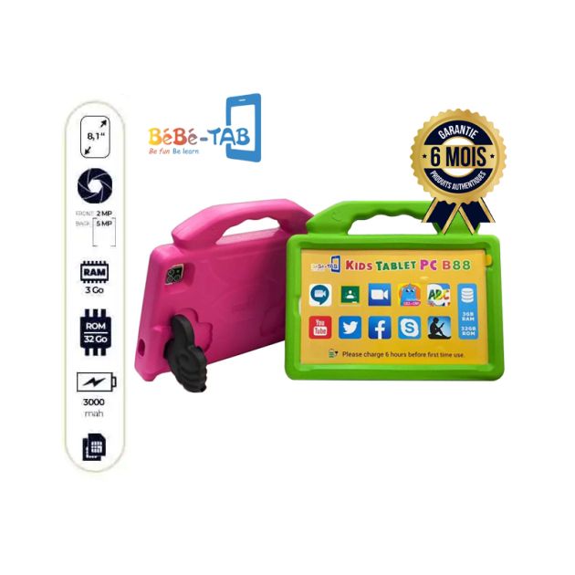 Tablette Enfant Hoco A9 PRO 7" - 4 Go RAM, 32 Go, Wi-Fi, Bleue