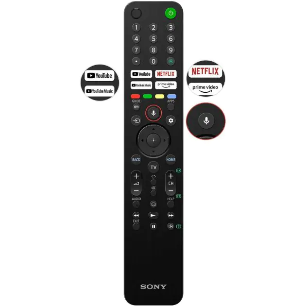 Télécommande Neuve Pour TV Sony KD-65XE7005, KD-65XE7093, KD-65XE7096 - Modèles RMF-TX300E/TX301E/TX310E