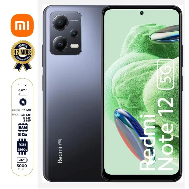 Xiaomi Redmi 12 256 Go Argent - Reconditionné En Parfait état, Garanti 12 Mois