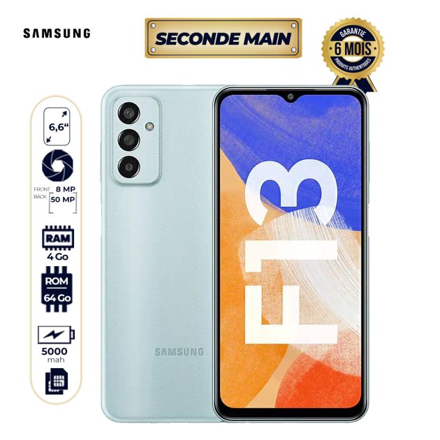 Samsung Galaxy F13 Seconde Main - 64Go/4Go - 6.6
