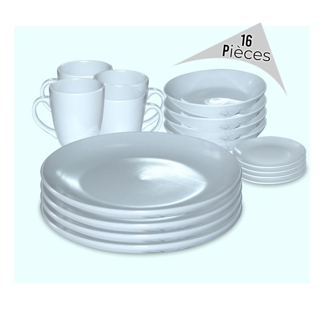 Service De Table Johnson Brothers – Porcelaine Blanche Motif Floral, état Correct