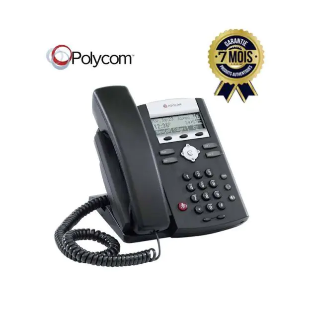 Polycom SoundPoint IP 331 - téléphone VoIP SIP multiligne - 7 mois de ...
