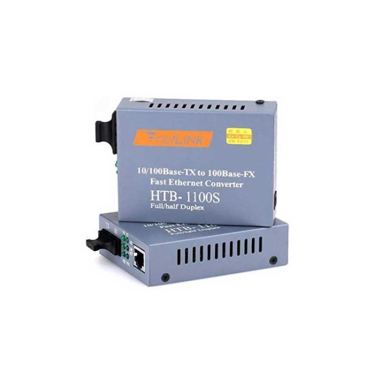 Converter SC SM 10/100Base-TX to 100Base-FX Netlink HTB-1100S 25km - 6 Months | Glotelho