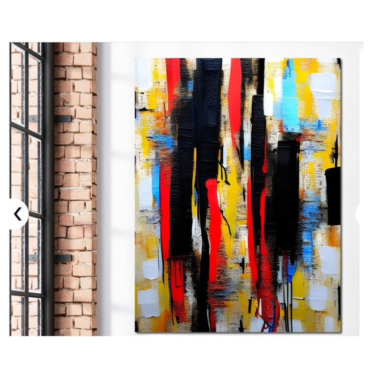 Tableau décoratif - Art contemporain coloré 02 - Multicolore - (Prix en fcfa) | Glotelho Cameroun