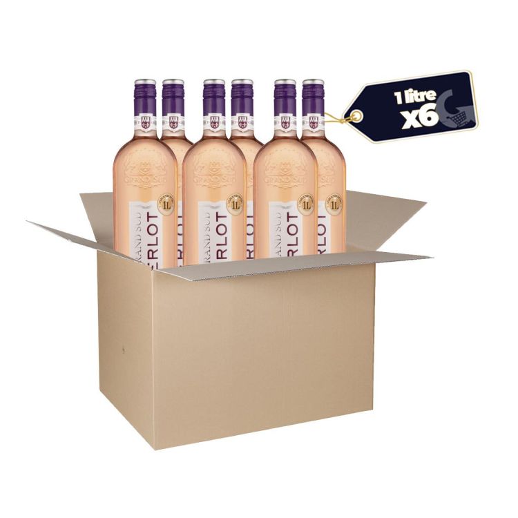 Carton de 6 Bouteilles de Merlot Grand Sud - 1L 