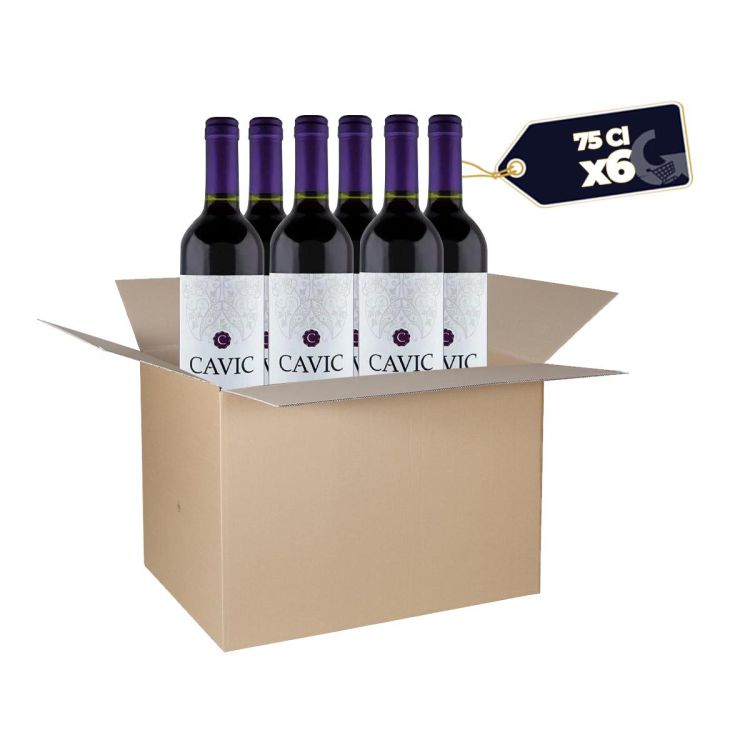 Carton de 6 Bouteilles de Vin Rouge Cavic - 75cl| Glotelho Cameroun