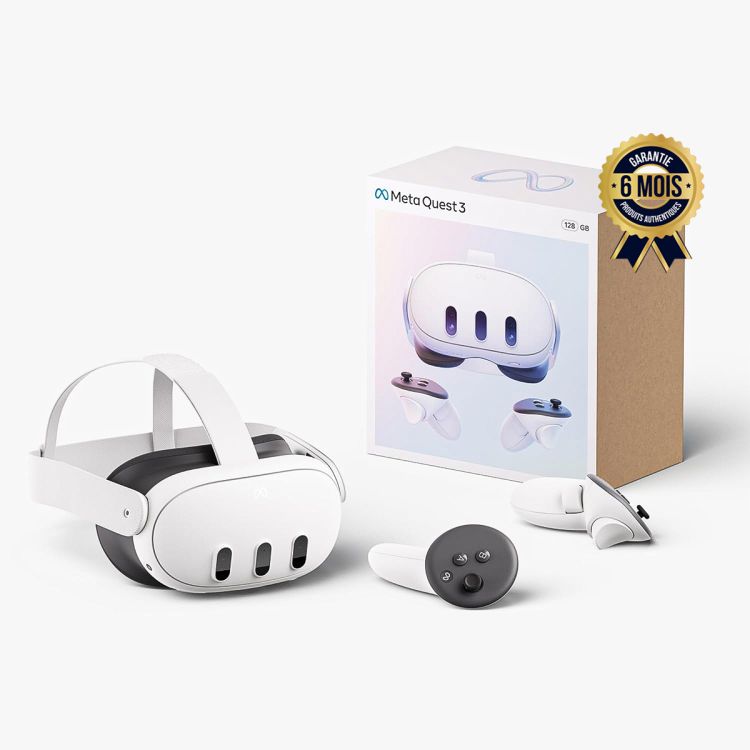 Casque de réalité virtuelle - Meta quest 3 -  128 Go ROM - 8Go de RAM | Glotelho Cameroun