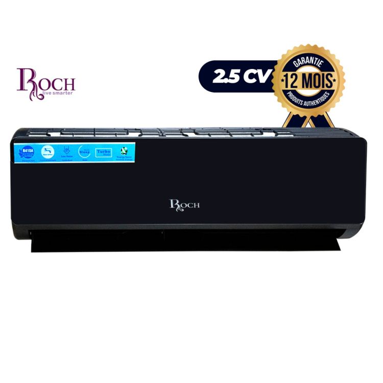 ROCH Split Air Conditioner - 2.5 HP Black Mirror at Glotelho