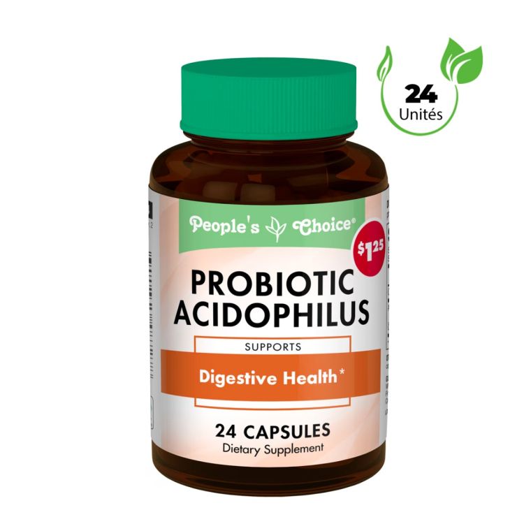 People's Choice food supplement Acidophilus probiotic capsules at Glotelho