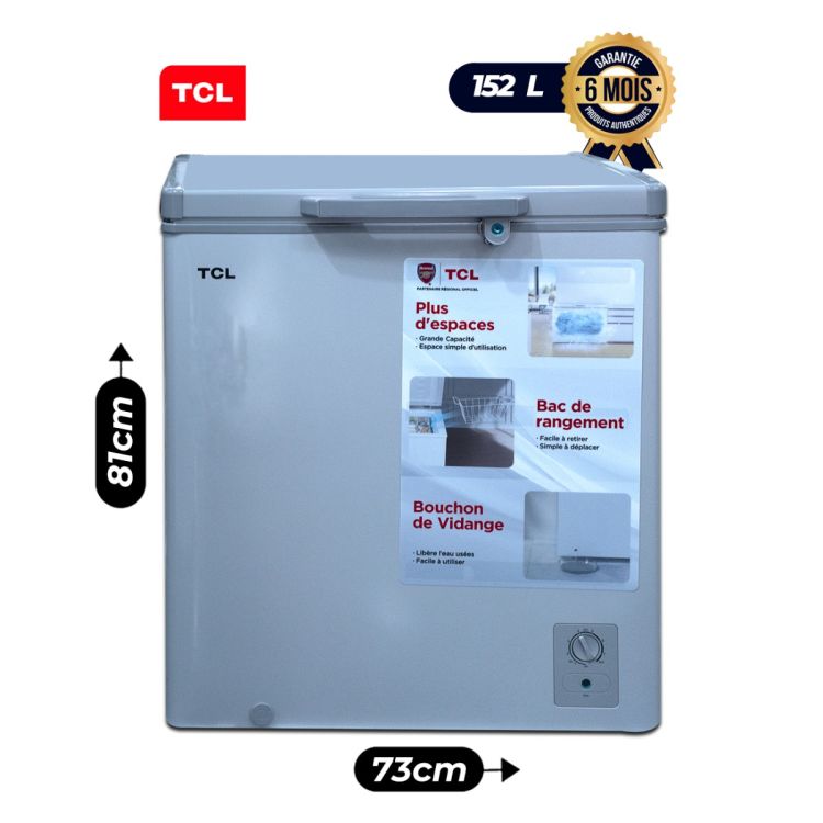 Congélateur Coffre TCL 152 Litres 