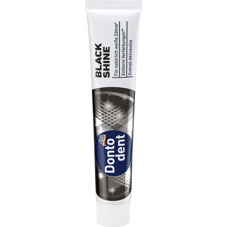 Dentifrice Dontodent Black Shine au Charbon - 75 ml 
