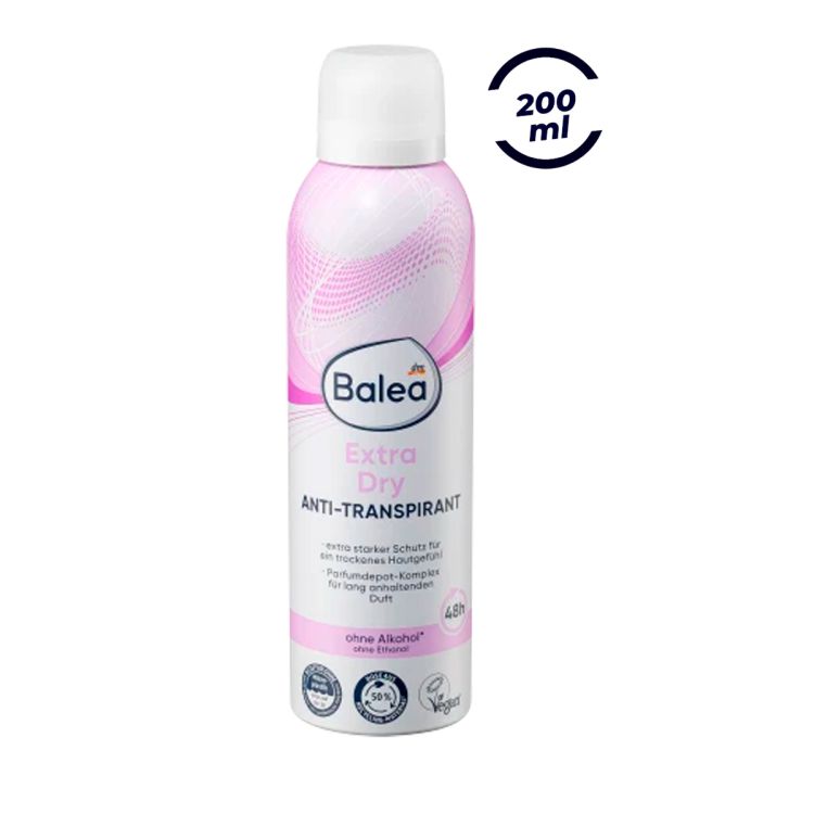 Deo Spray Antitranspirant Extra Dry - Balea -  200 ml | Glotelho Cameroun
