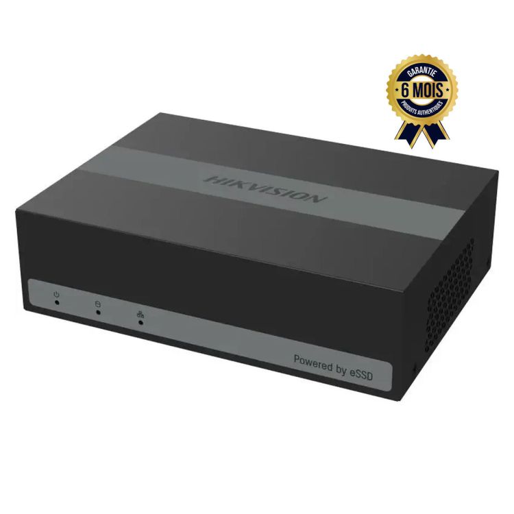 DVR Hikvision DS-E04HGHI-B DVR - eSSD - 4 canaux - 1080 pixels - 6 Mois
