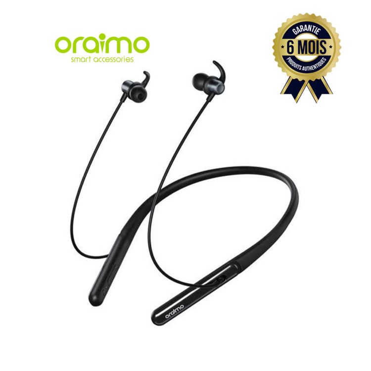 Ecouteurs sans fil - Oraimo OEB-E75D - Bluetooth V5.1 - 185mAh| Glotelho Cameroun