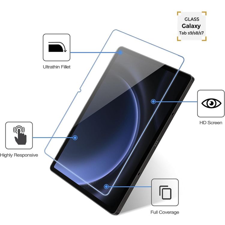 Glass de protection pour Samsung Galaxy Tab S9 FE 10.9" | Glotelho Cameroun