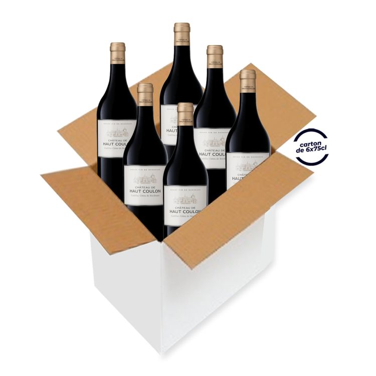 Carton de 6 bouteilles de Grand Vin Rouge - Château de Haut COULON - CADILLAC Cotes De Bordeaux - 75CL