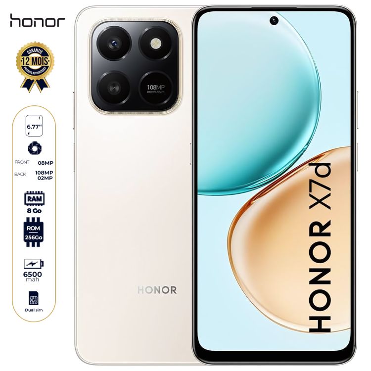 Honor X7d 4G - 256 Go prix Cameroun