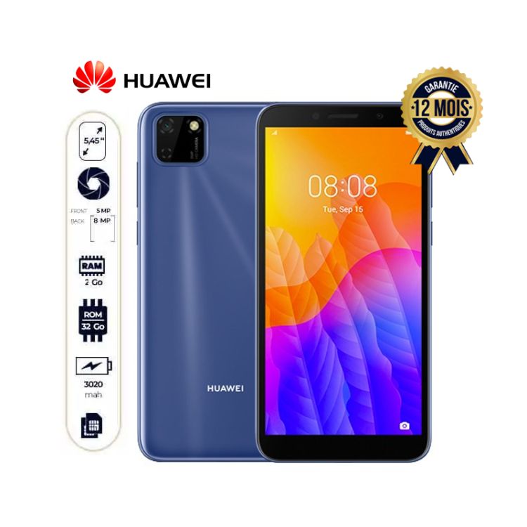 Huawei Y5p - Smartphone - 32Go/2Go RAM - 8MP - 3020mAh - 5,45