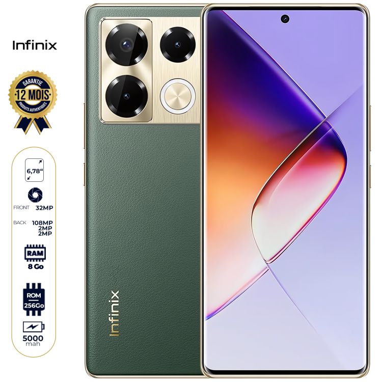 Smartphone Infinix Note 40 Pro 4G - 256 GB price Cameroon