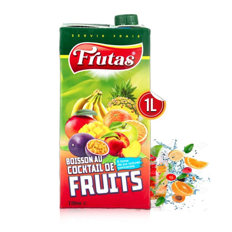 Jus de fruit naturel - Frutas - Cocktail - 1 Litre 