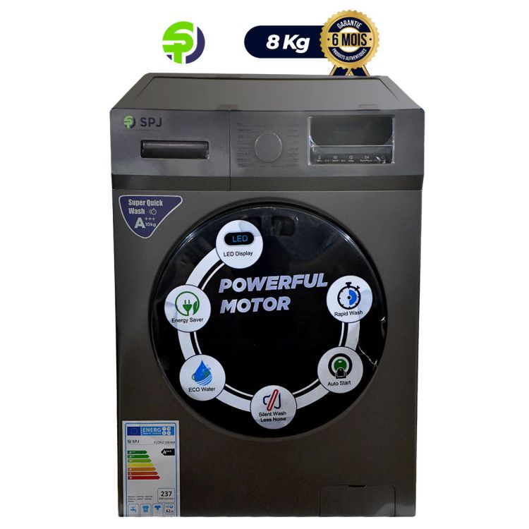 Automatic washing machine 8kg - SPJ - 2050W | Glotelho Cameroon
