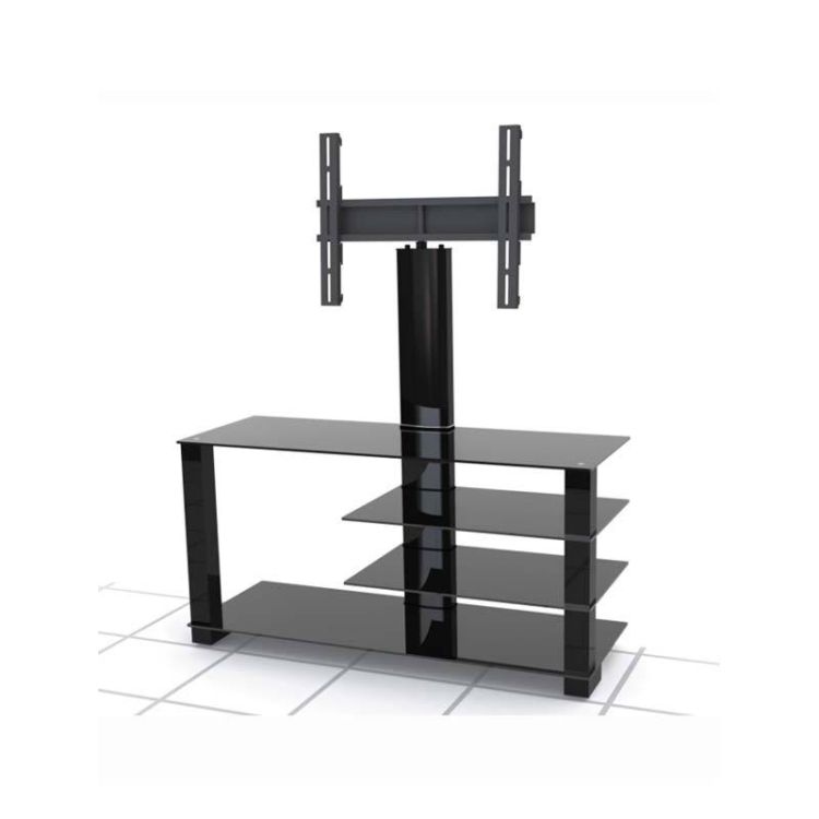  Meuble tv - Rockstar s  -  1731-    verre/fer -  noir - 1 moi|Glotelho Cameroun