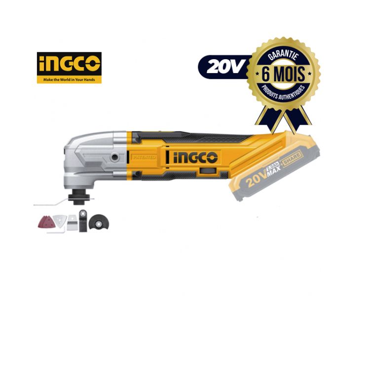 Meuleuse - Outil Multifonctions sans fil Lithium-Ion 20V - INGCO CMLI2001- 06 mois| Glotelho Cameroun