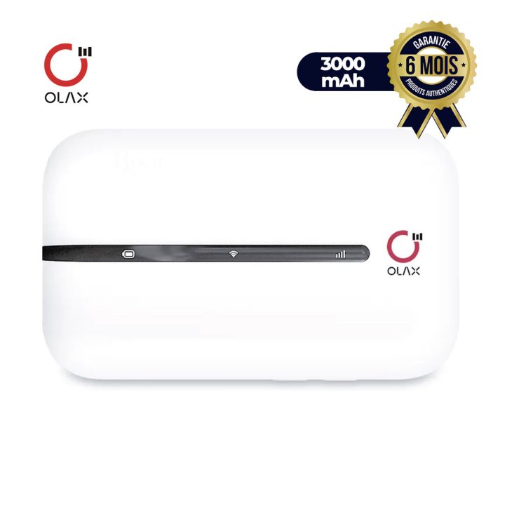 Modem 4G Prix en fcfa - Olax MT10 - Modem WiFi Cat4 - 150 mbps - batterie 3000 mAh - Comptatible tout opérateur| Glotelho Cameroun