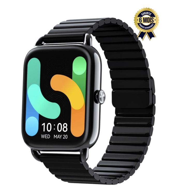 Connected watch - Haylou RS4 plus - Bluetooth V5.1 - About 10 days - 1.78" - 105 sport modes - Magnetic bracelet - Heart rate sensors - 06 Months ( Delivered between 03 and 06 days ) 