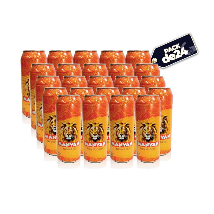 Pack de 24 Bières Manyan en Canette - 50 CL  - (Prix en fcfa) | Glotelho Cameroun