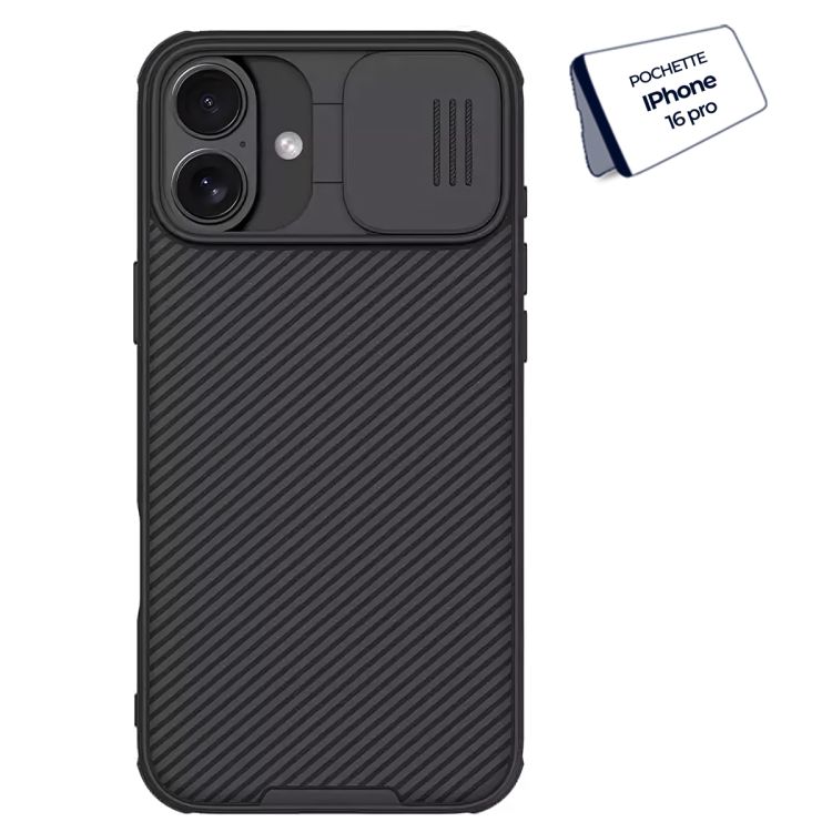Pochette Nillkin Camshield pro pour iPhone 16 Pro