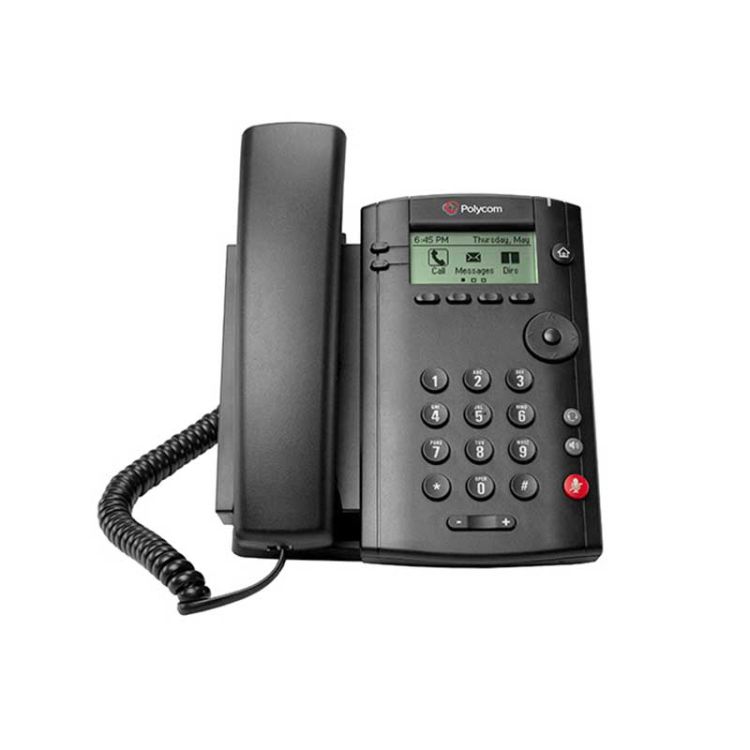 Téléphone SIP professionnel à petit prix Polycom VVX 101 - Garantie 3 Mois - Noir | Glotelho