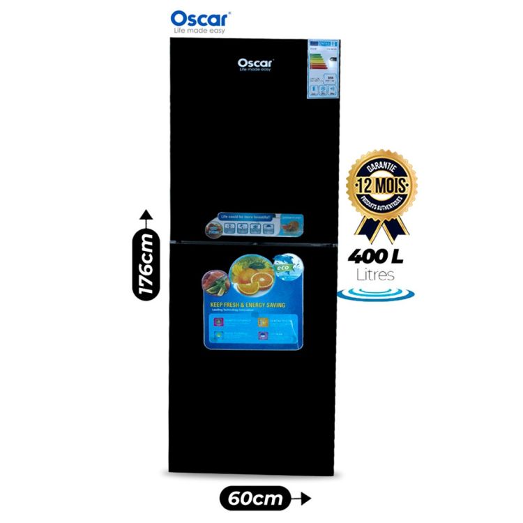 Double door fridge - OSCAR - 400 Litres