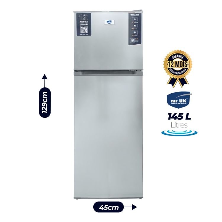 Réfrigérateur Double battants - 145 litres 