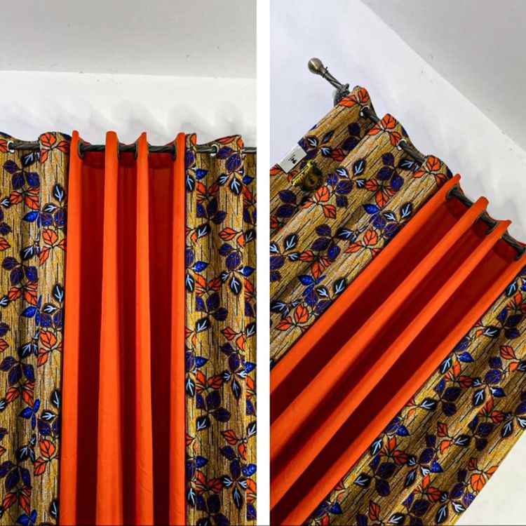 Thick brown African blackout curtains - Dark pink sheer curtains