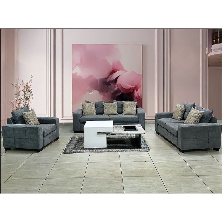 SOFIA sofa - S-SOFIA - 6 seats - Beige/grey/brown fabric at Glotelho