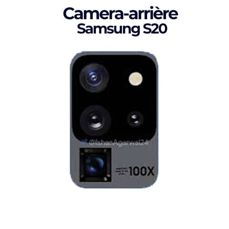 Pièce de  rechange d'origine caméra  - arrière Samsung S20 |Glotelho