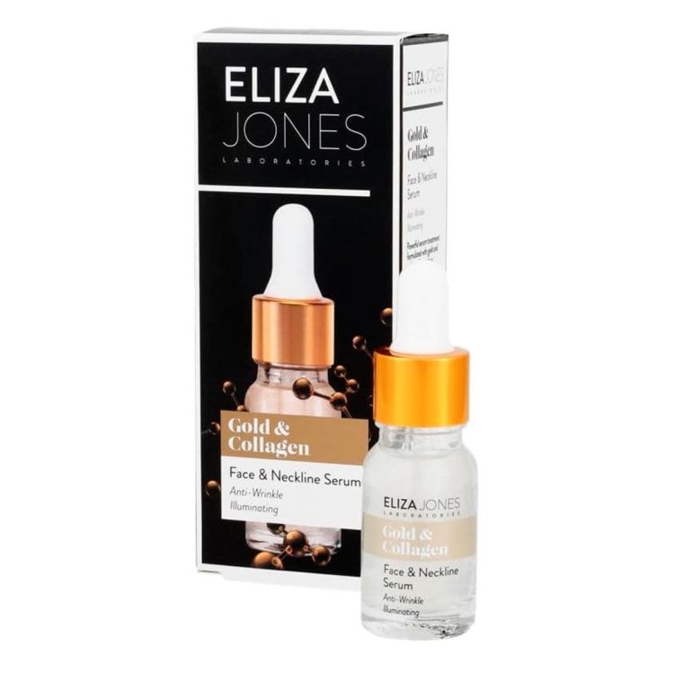Sérum visage et cou - Eliza Jones - Or et collagène - Sérum anti-rides