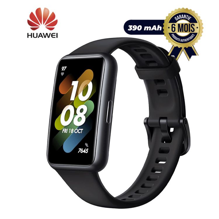 Smartwatch - HUAWEI Band 7 - Health and Fitness Tracker - 96 sports modes - Heart rate sensor- Slim bezel-less display 