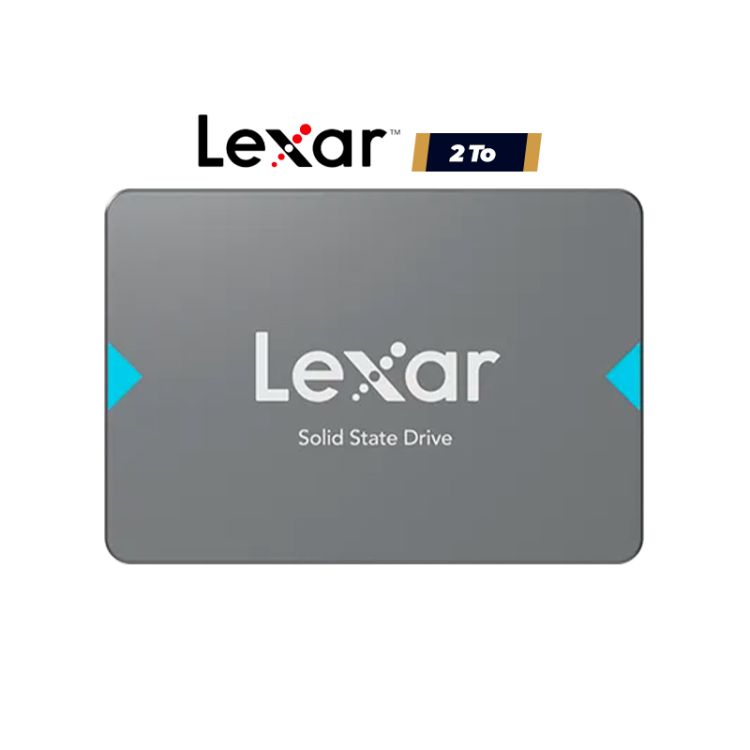 SSD Interne Lexar NQ100 – 2 To – 2.5’’ SATA III – 550MB/s