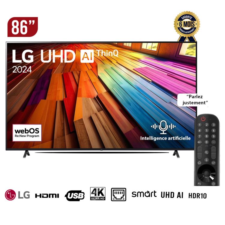 TV Smart LG 86'' 4K - UHD prix Cameroun