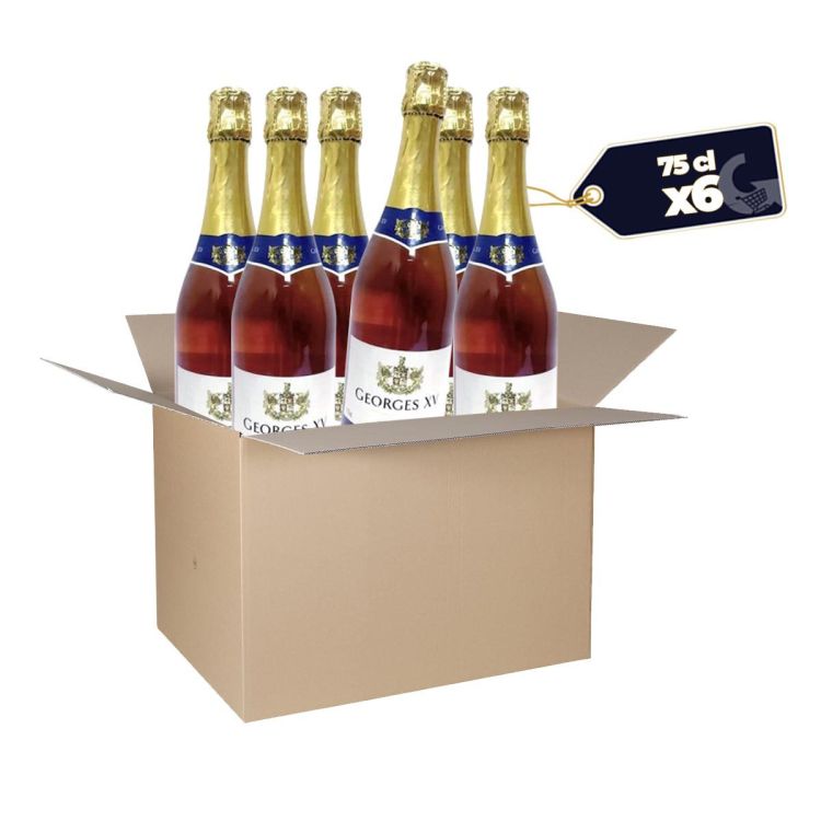 Box of 6 bottles of Sparkling Wine Georges XV Rosé - 75 cl | Glotelho Cameroon